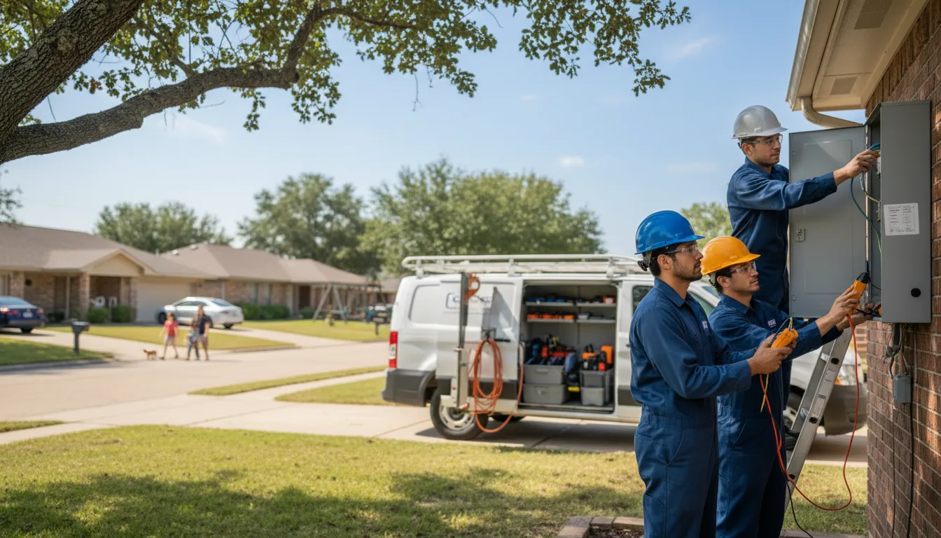 Certified electrician providing emergency electrical services in Fallston, MD